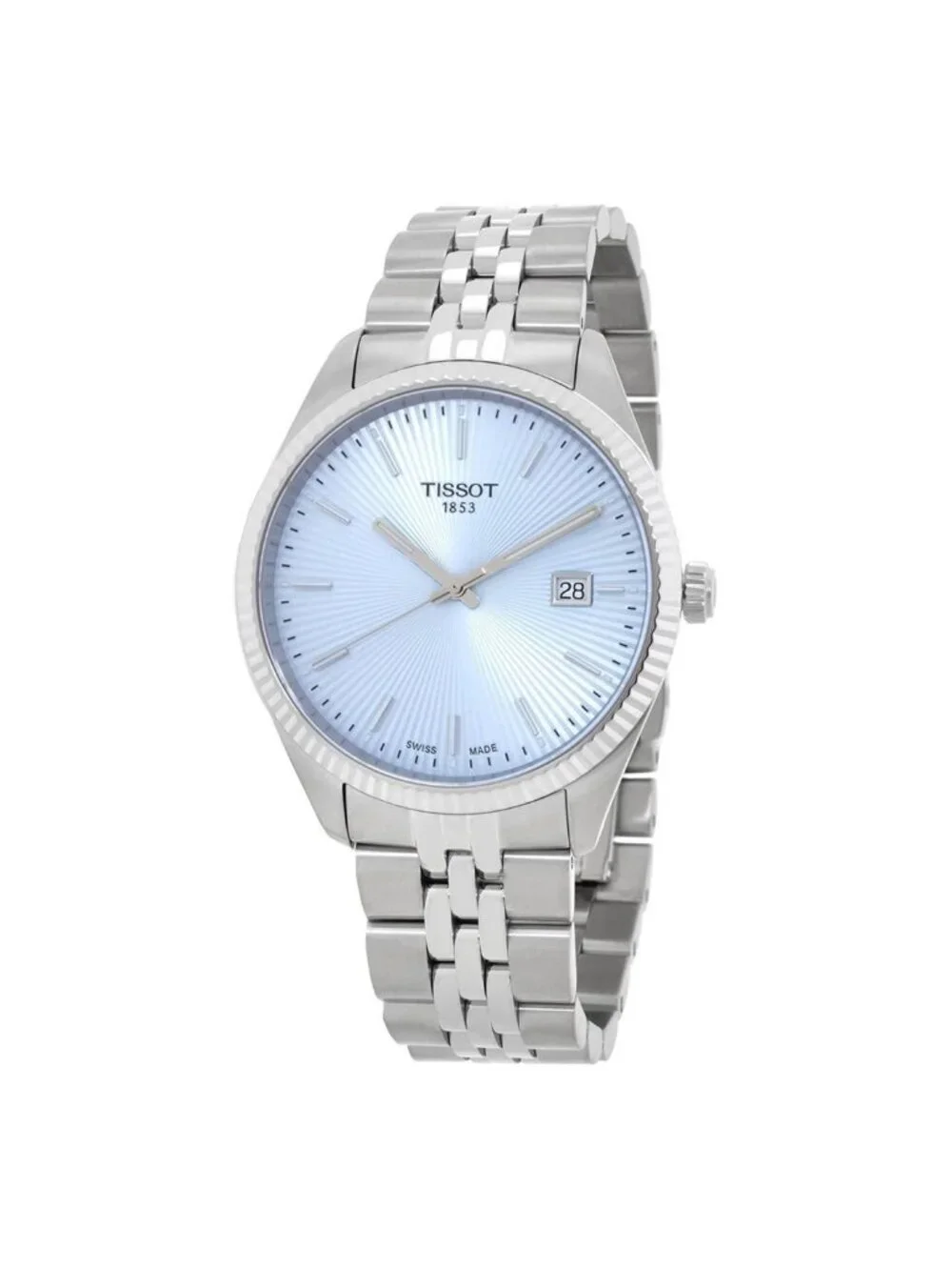 NWT Tissot Ballade Quartz Ice Blue Dial Men's Watch